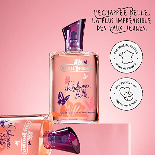 Eau Jeune Echappée Belle Eau de Toilette Femmes Parfum 75 ml Notes de Roses et Fougères Enivrantes