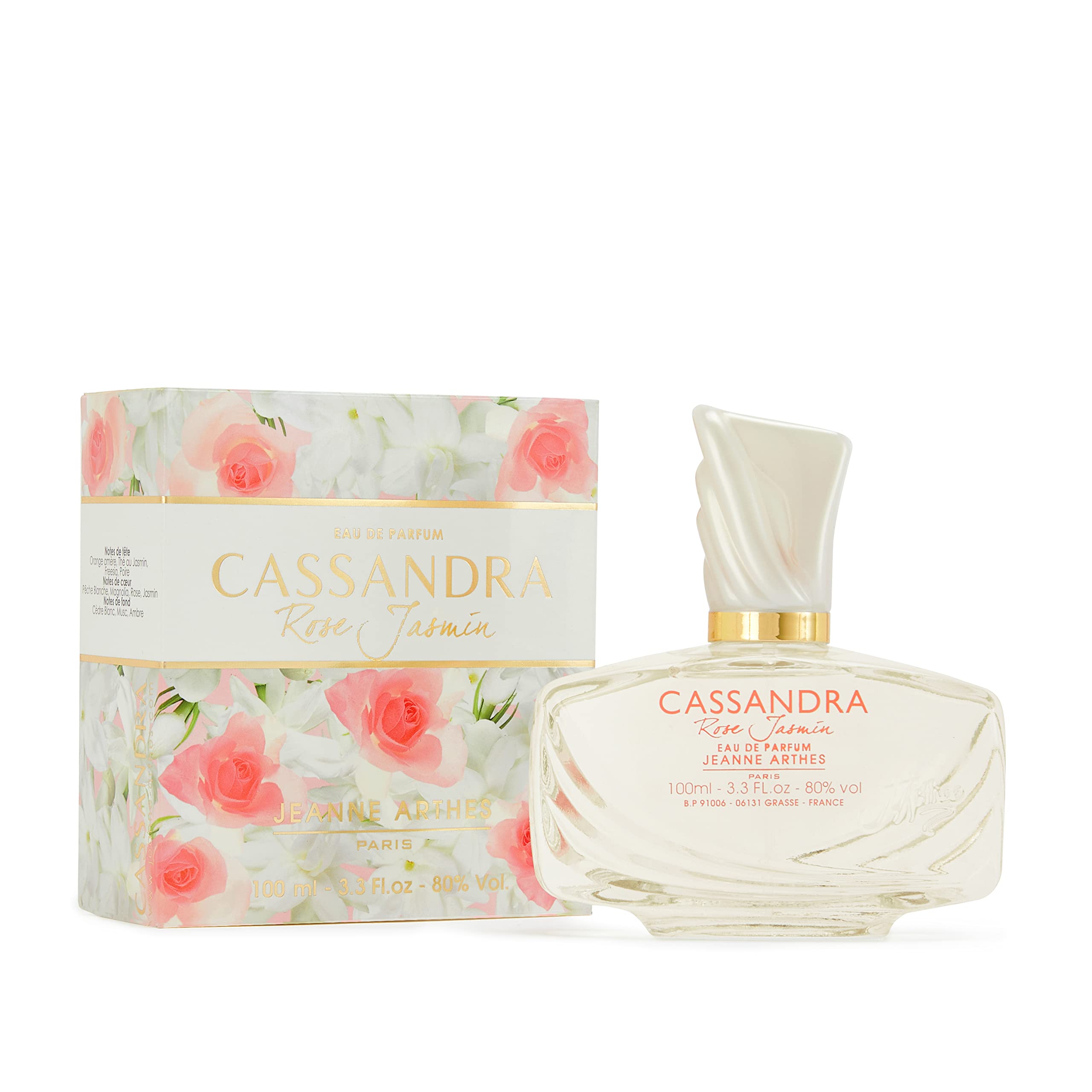 JEANNE ARTHES Parfum de Luxe Cassandra Rose Jasmin Eau de Parfum 100 ml Francaise Officiel à Grasse Femme Élégance Roman