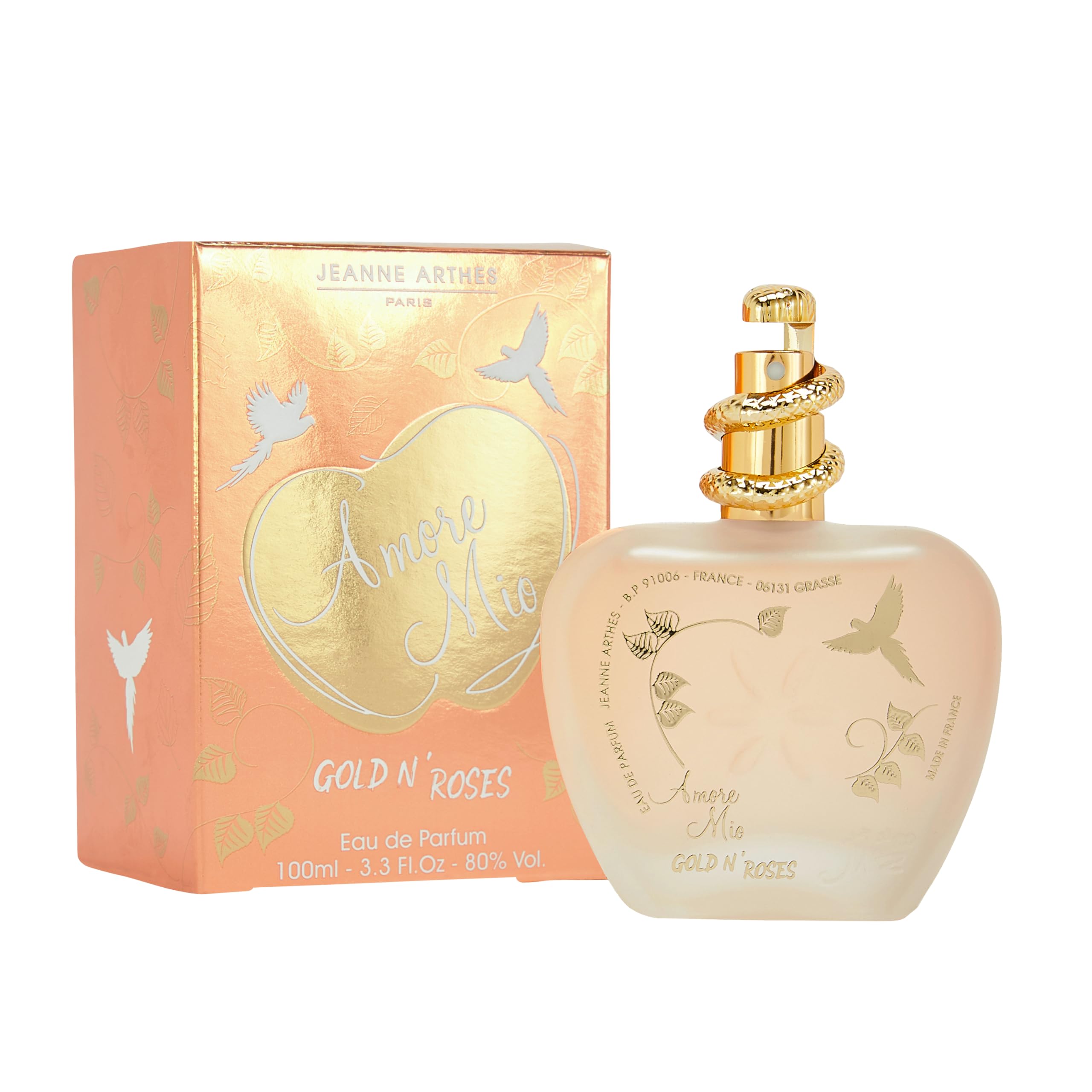 Jeanne Arthes Parfum Femme Amore Mio Gold'n Roses Eau de Parfum pour Femmes en France Grasse 100ml Fragrance Chic