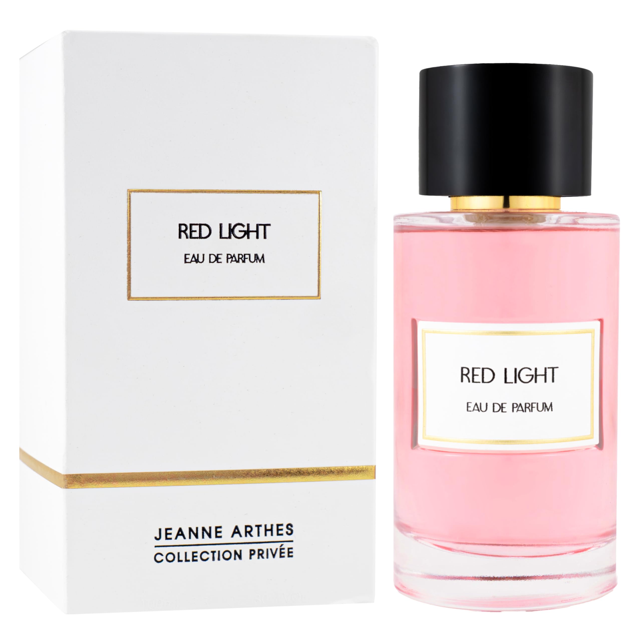 JEANNE ARTHES Eau de Parfum Red Light Boisé & Ambré 100ml - Répertoire des Succès Ambrés Et Unissex pour Soirées Élégant