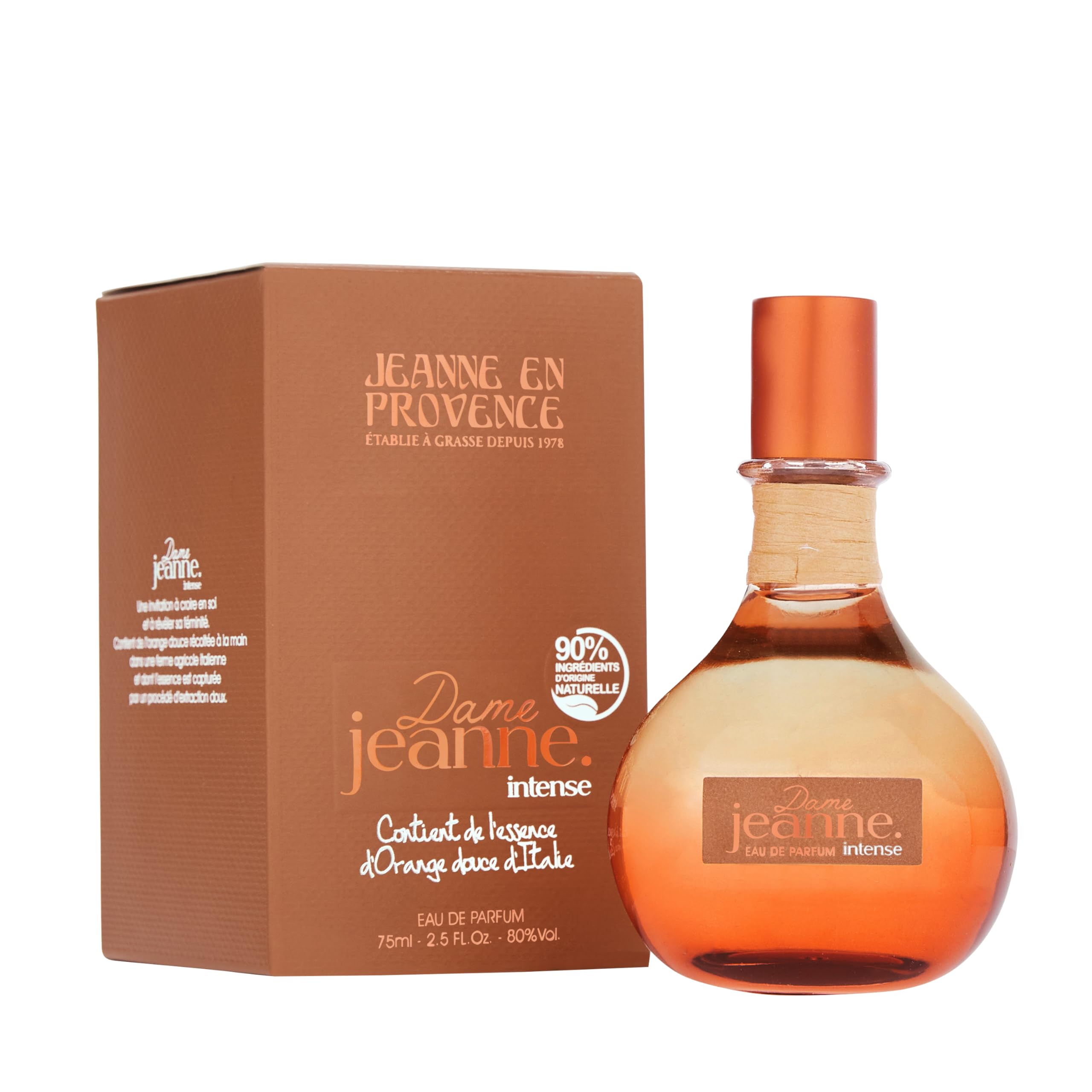 JEANNE EN PROVENCE Parfum Femme Dame Jeanne Intense Eau de Parfum 75ml Flacon Vaporisateur Fabriqué en France à Grasse