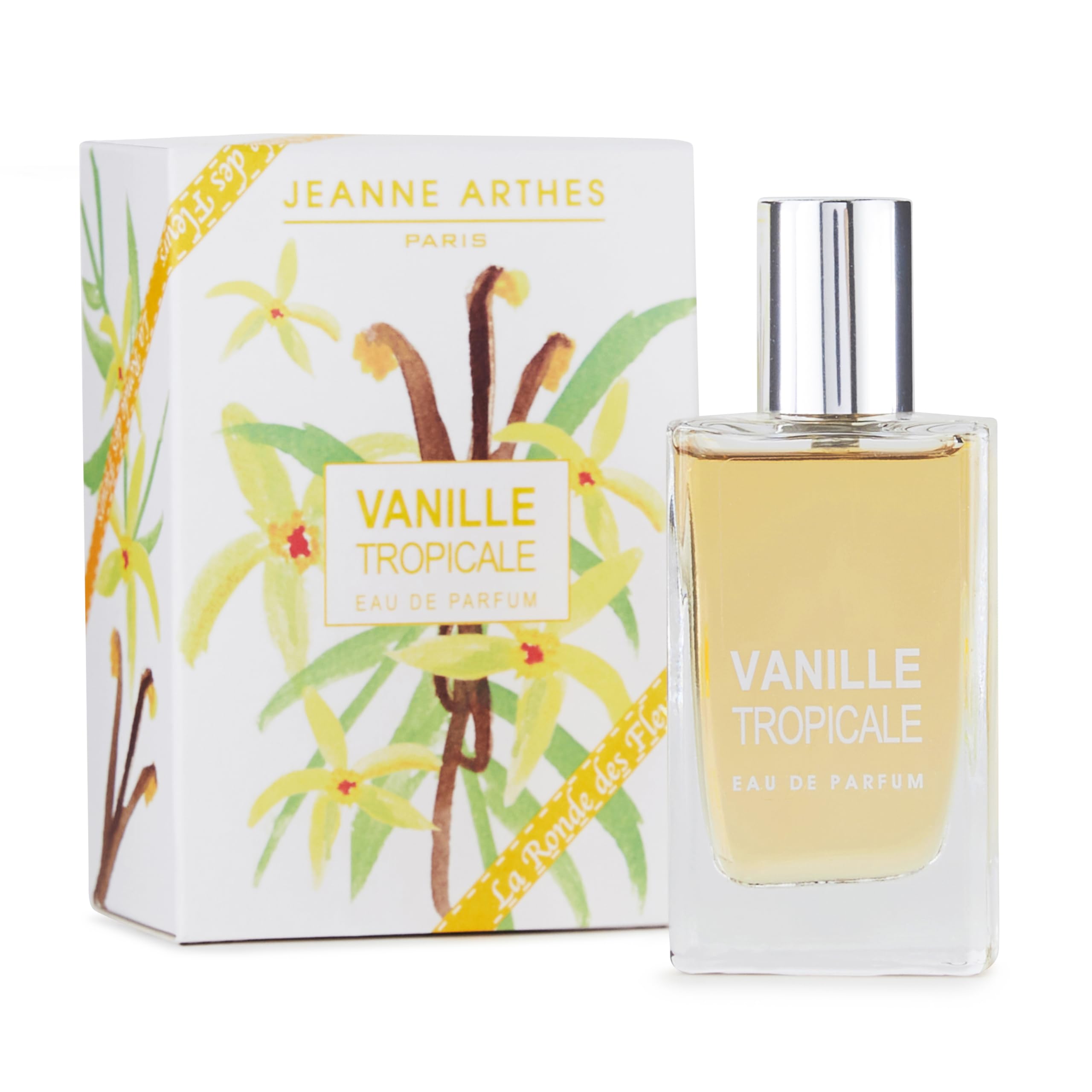 JEANNE ARTHES - Parfum Femme La Ronde des Fleurs - Vanille Tropicale | Femmes | Soirée Élégante | Facette Vanillée | 30 