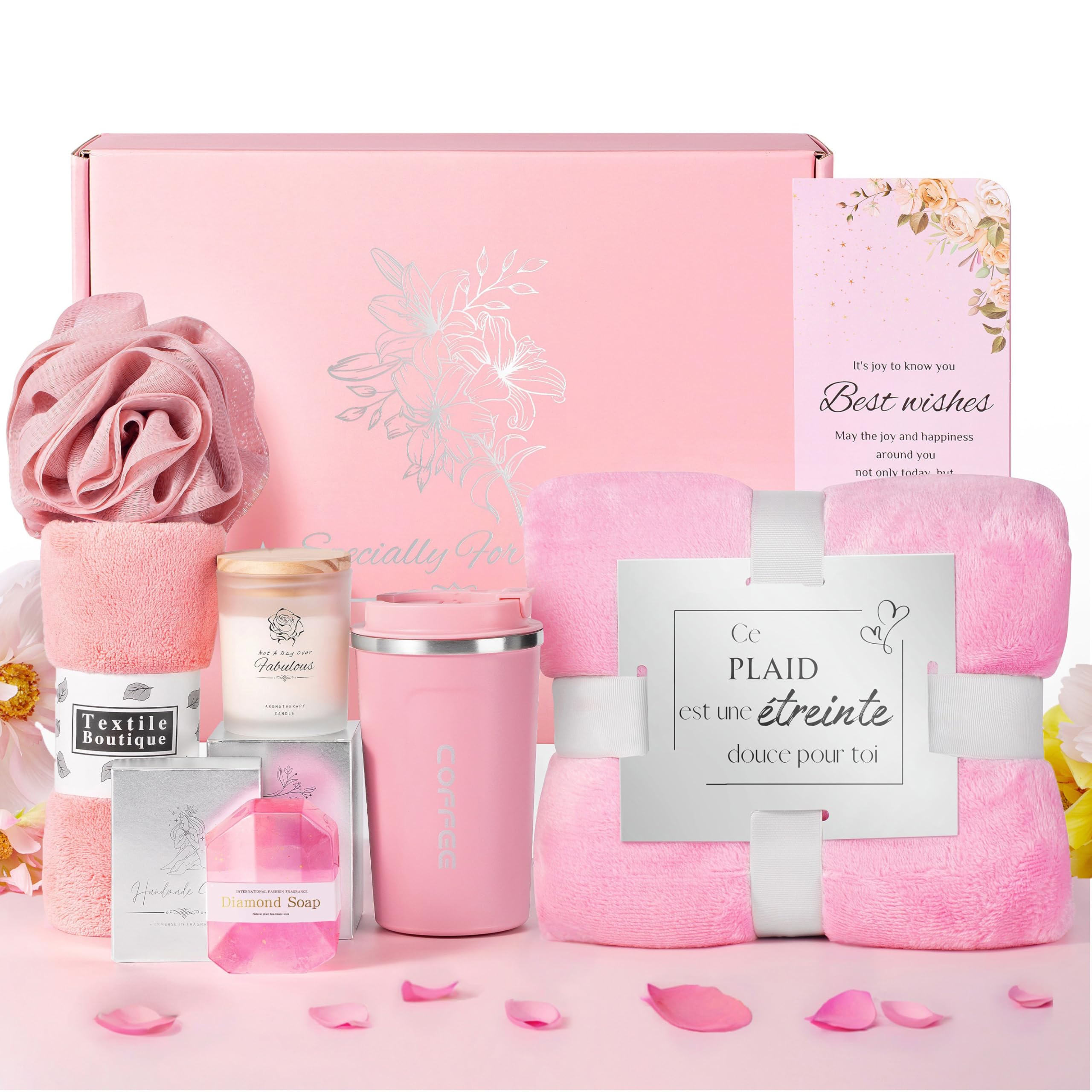  Coffret cadeau femme personnalisé bougie bijoux Anniversaire unique